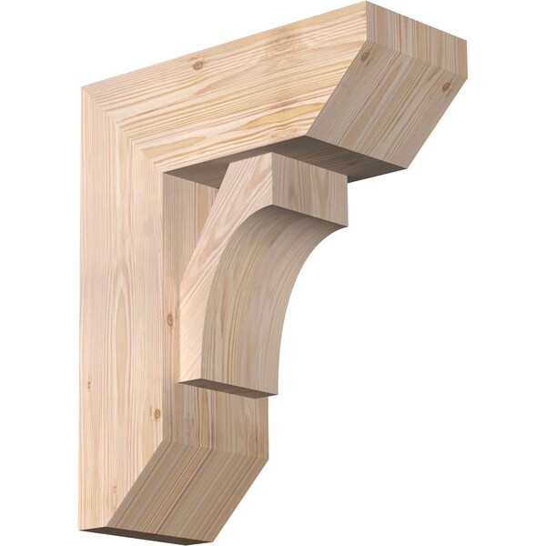 Ekena Millwork Westlake Slat Smooth Bracket w/ Offset Brace, Douglas Fir, 7 1/2"W x 18"D x 22"H BKT0806X18X22WTL06SDF - main